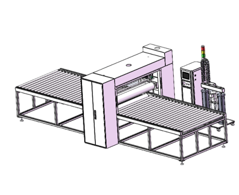 A in B out upper roller glue machine